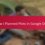 How I Planned Plots in Google Docs