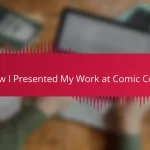 How I Presented My Work at Comic Cons