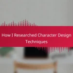 How I Researched Character Design Techniques