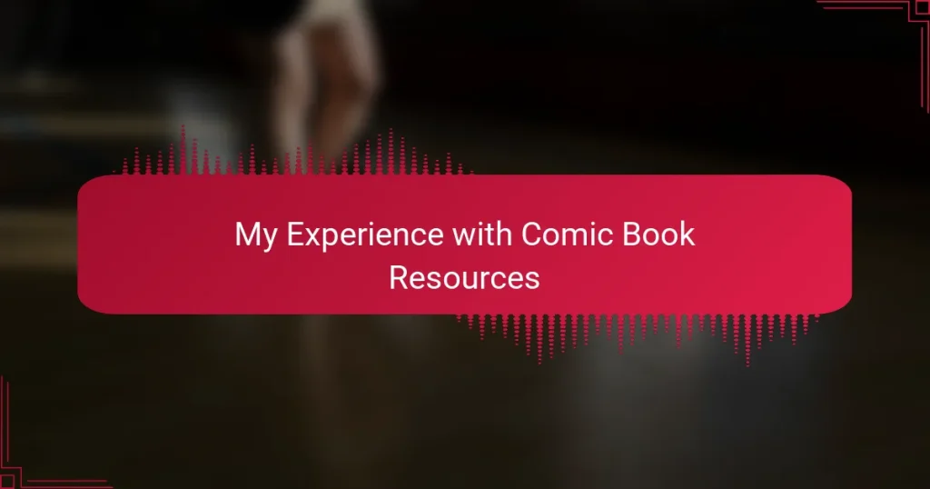 My Experience with Comic Book Resources