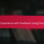 My Experience with Feedback Using Discord