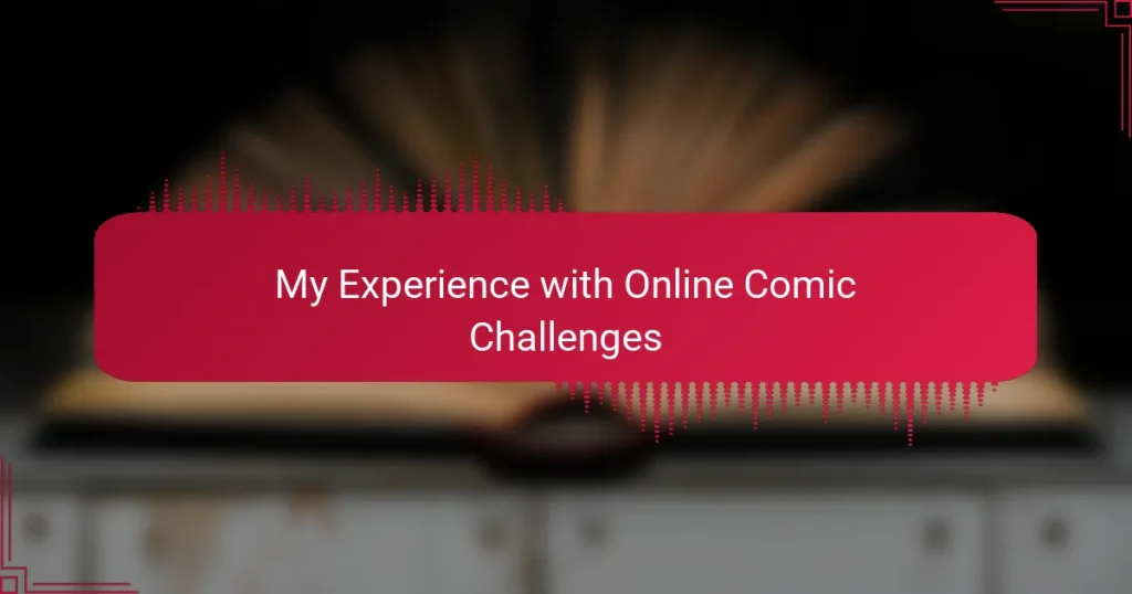 My Experience with Online Comic Challenges