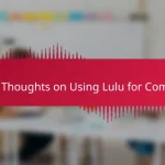 My Thoughts on Using Lulu for Comics