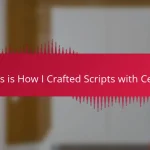 This is How I Crafted Scripts with Celtx