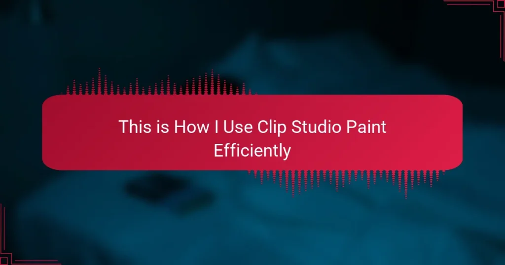 This is How I Use Clip Studio Paint Efficiently