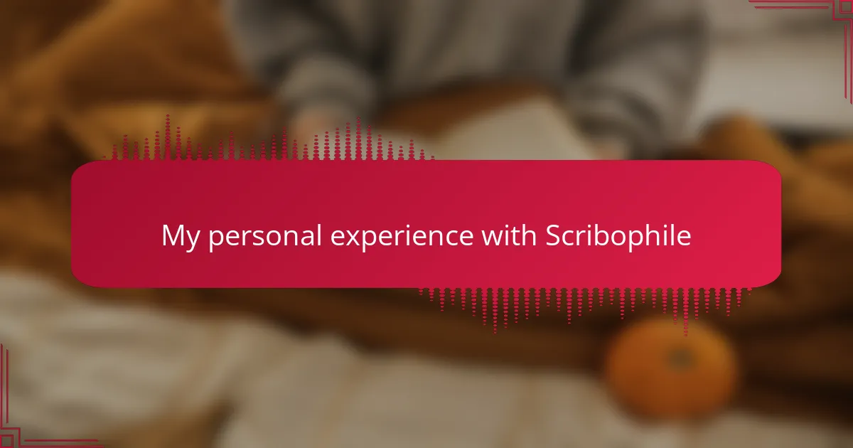 My personal experience with Scribophile