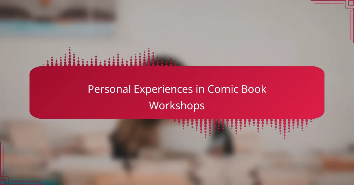 Personal Experiences in Comic Book Workshops