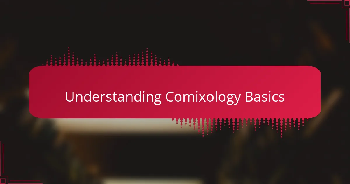 Understanding Comixology Basics