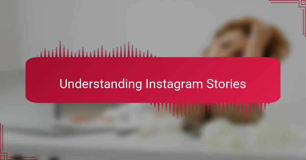 Understanding Instagram Stories